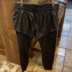 Lululemon leggings with shorts built in - new